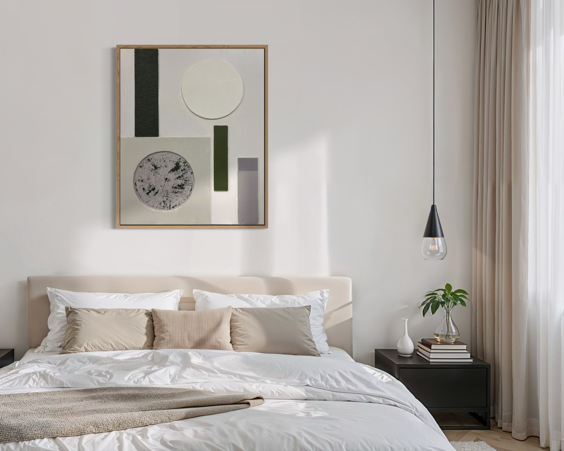 Minimal, 80x100 cm, geometriai, modern, struktura 4